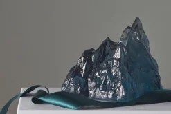 Kosta Boda The Rock votive 91 mm, Circular glass BlueGreen New