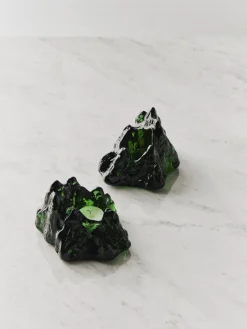 Kosta Boda The Rock votive 91 mm, Emerald Green Online