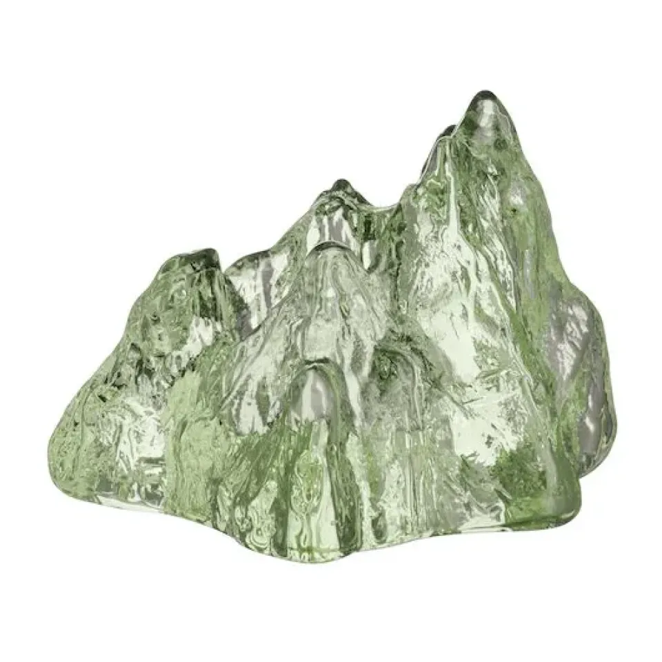 Kosta Boda The Rock votive 91 mm, Iron oxide Green New