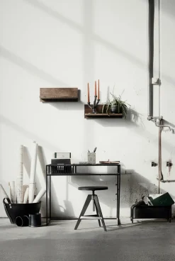 MUUBS Tokyo wall shelf 50 cm, Dark oiled oak Brown