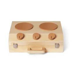 Ferm Living Toro Suitcase Kitchen cooking set for children, Natural Beige