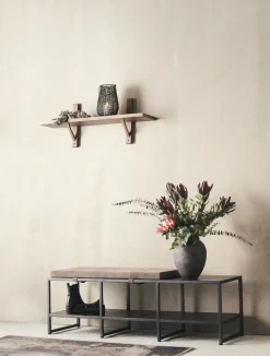 MUUBS Toronto wall shelf 93 cm, Dark oiled oak Brown New