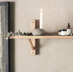 MUUBS Toronto wall shelf 93 cm, Natural oiled oak Brown Online