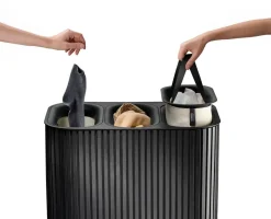 Joseph Joseph Tota Trio Luxe laundry basket 90 L, Black