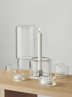 Orrefors Tou candleholder 70 mm, Clear Transparent Outlet