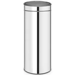 Brabantia Touch Bin waste bin 30 liters, brilliant steel Silver-coloured Clearance