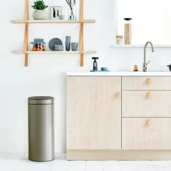 Brabantia Touch Bin waste bin 30 liters, platinum Grey Online