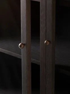 &Tradition Trace SC88 display cabinet 120x192x40 cm, Dark stained oak Brown Hot