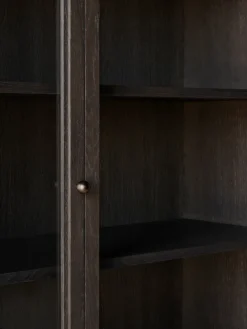 &Tradition Trace SC88 display cabinet 120x192x40 cm, Dark stained oak Brown Hot