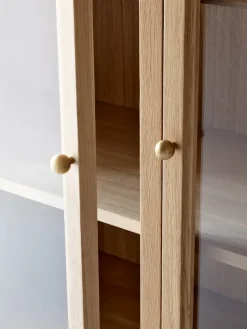 &Tradition Trace SC88 display cabinet 120x192x40 cm, Natural oak Brown