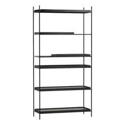 Woud Tray shelf high oak, 100x201 cm, Style 2 Black New