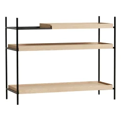 Woud Tray shelf low oak, 80x100 cm, Style 1 Beige Online
