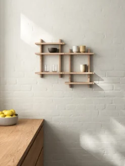 Andersen Furniture Treat double wall shelf, Oak, 34x12x34 cm Beige Sale