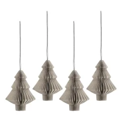 Scandi Living Tree baubles 4-pack, Beige Clearance