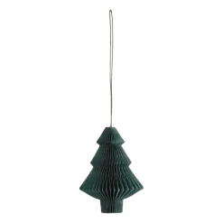 Scandi Living Tree baubles 4-pack, Forest Green Clearance