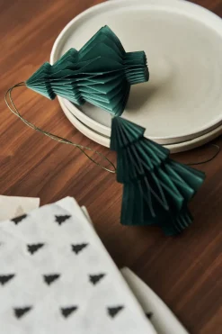 Scandi Living Tree baubles 4-pack, Forest Green Clearance