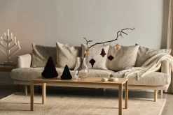 Scandi Living Tree baubles 4-pack, Natural Beige New