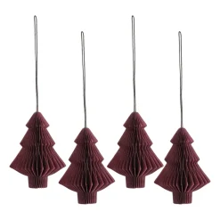 Scandi Living Tree baubles 4-pack, Red Outlet
