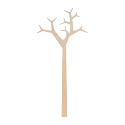 Swedese Tree wall wall-mounted coat rack Special Edition 194 cm, White pigmented pine Brown Hot