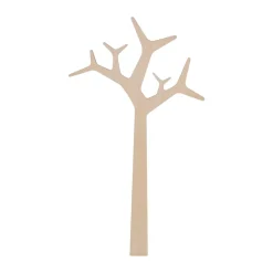 Swedese Tree wall wall-mounted coat hanger Special Edition 134 cm, White pigmented pine Brown
