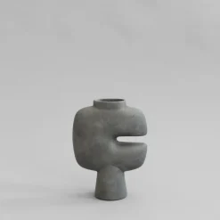 101 Copenhagen Tribal vase medio, Dark Grey