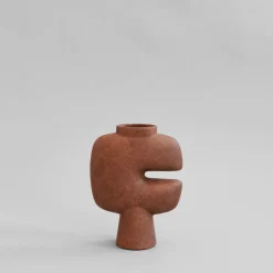 101 Copenhagen Tribal vase medio, Terracotta Brown Best