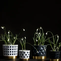 KLONG Trio Pot square flower pot, , medium Ø18 cm Beige Online