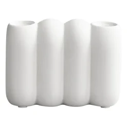 101 Copenhagen Tube candle holder Bone , 11x14.5 cm White Best
