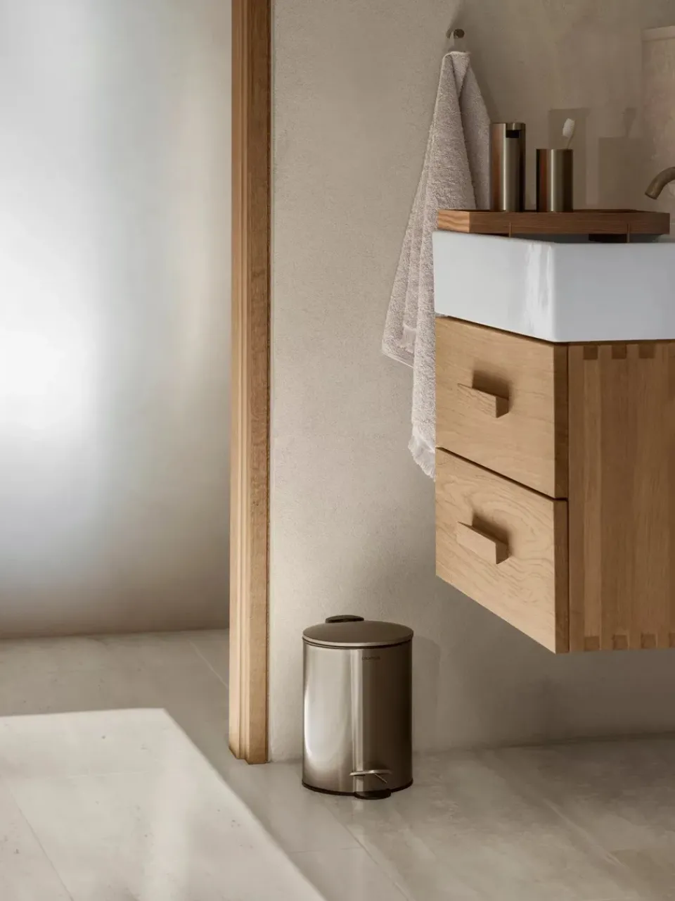 Blomus Tubo pedal bin 3 L, Brass Gold-coloured Best