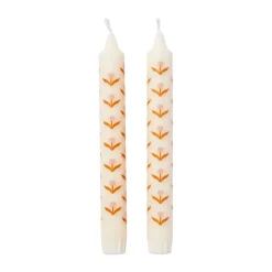 Broste Copenhagen Tulip taper candles 2-pack, -soft pink White Best