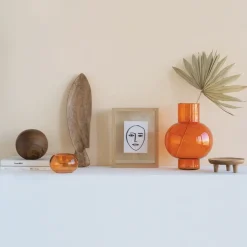 URBAN NATURE CULTURE Tummy A vase 24 cm, rust Orange Clearance