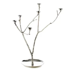 POLSPOTTEN Twiggy candlestick L 65 cm, Silver Silver-coloured