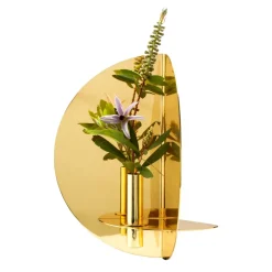 KLONG Twilight candle sticks wall, brass Gold-coloured Online