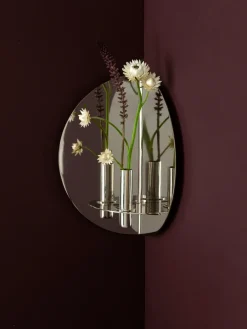 KLONG Twilight candle sticks wall, Nickel Silver-coloured Sale