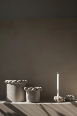 DBKD Twine candle lantern Ø14 cm, Mole Grey Online