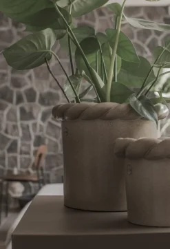 DBKD Twine flower pot Ø22 cm, Beige Discount