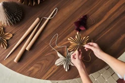 Scandi Living Twinkle baubles 4-pack, Natural Beige Outlet