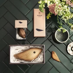 Warm Nordic Twirling Bird decoration XL, Oak Brown Clearance