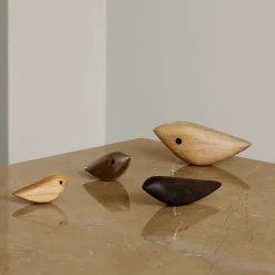 Warm Nordic Twirling Bird decoration XL, Oak Brown Clearance