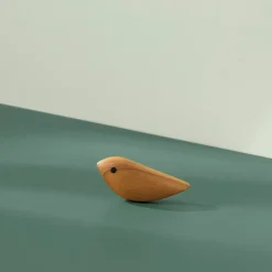 Warm Nordic Twirling Bird decoration S, Teak Brown Clearance