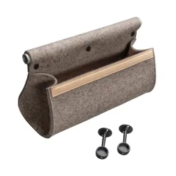 Essem Design Ulrika wall storage, natural wool-black Grey Discount