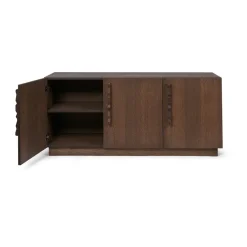 Ferm Living Unda sideboard 146x68x50 cm, Dark Stained Oak Brown Best