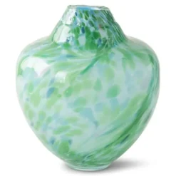 Magnor Unique crystal glass sculpture medium 24 cm, Green