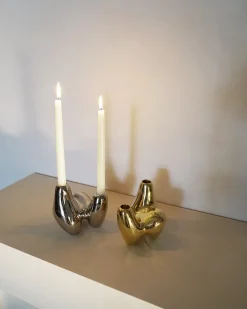 Hein Studio Unity candlestick, Brass Gold-coloured Outlet