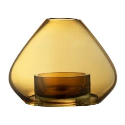 AYTM Uno lantern-vase 12 cm, Amber Yellow Clearance