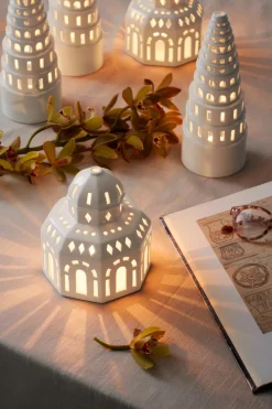 Kähler Urbania candleholder, Glass White Discount
