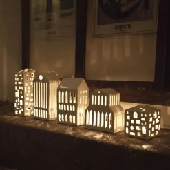 Kähler Urbania candleholder, Kirke White New