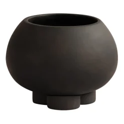 101 Copenhagen Urchin flower pot petit Ø17 cm, Coffee BrownBlack New