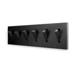 Ethnicraft Utilitile wall hanger clothes hanger, Lacquered oak--large Black Outlet