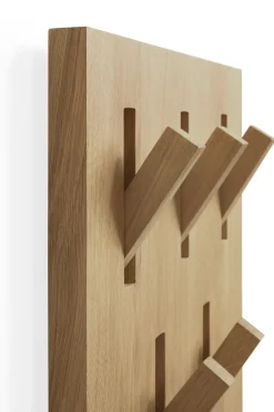 Ethnicraft Utilitile wall hanger clothes hanger, Oak Beige Clearance